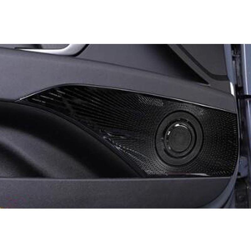 For Hyundai Elantra Avante Car Door Stick Stainless Steel Audio Speak Sound Cover Ring Circle Lamp Trim 4Pcs