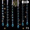 Clear Acrylic Christmas Tree Decorations Christmas Hanging Ornaments Snowflake & Icicle Hanging Decor New Year Party Decorations