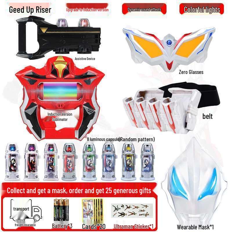 Geed Riser Kamen Rider Transformation Set with Zero Glasses & Capsule