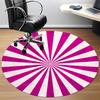 1pc Sunburst Pattern Office Round Area Rug, Indoor Mat Suitable ForOffice, Under Office Chairs Bedroom Living Room Home Decor D017