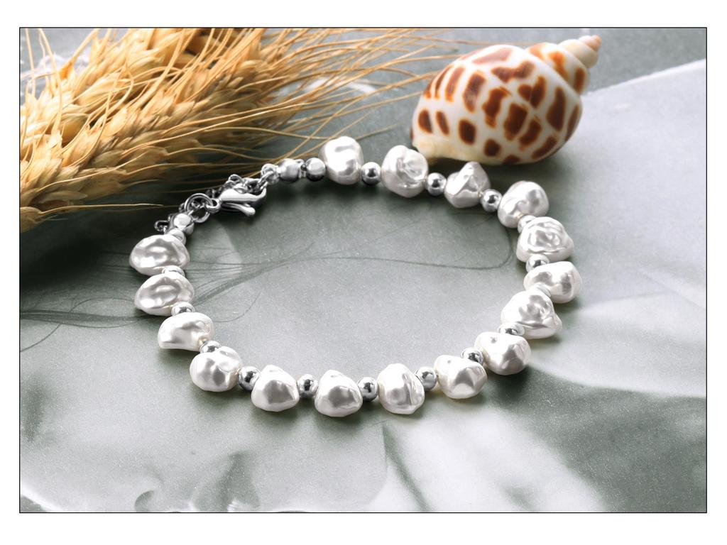Baroque Irregular Pearl Necklace & Bracelet Set - Vintage French Light Luxury OT Buckle Jewelry for Women