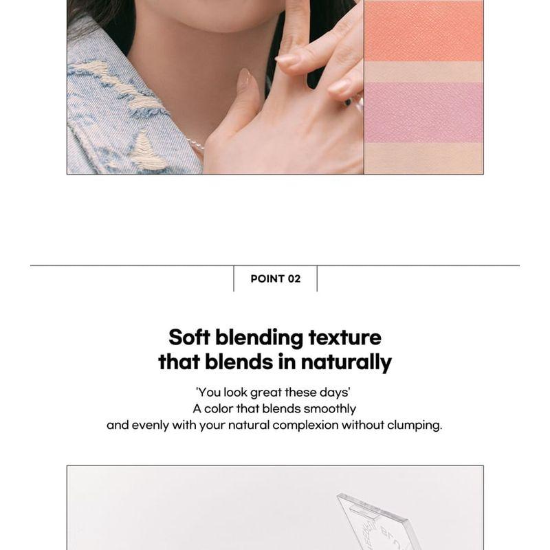 Peach C - Cheerful Blusher - 5 Colors
