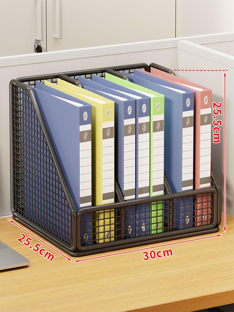 Металлический вертикальный держатель для файлов большой вместимости - Настольный органайзер и стойка для хранения