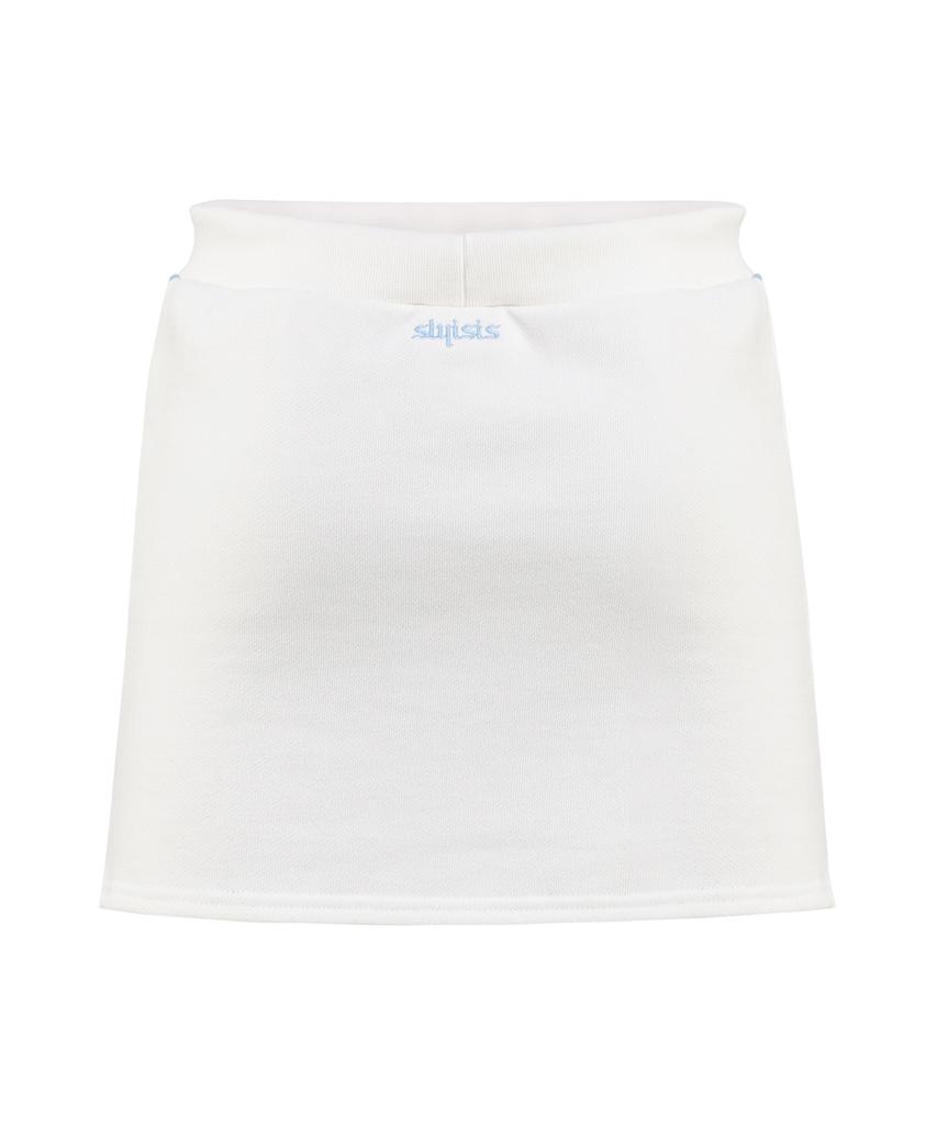 Seullisiseu Star Line Sweat Skirt (Ivory)