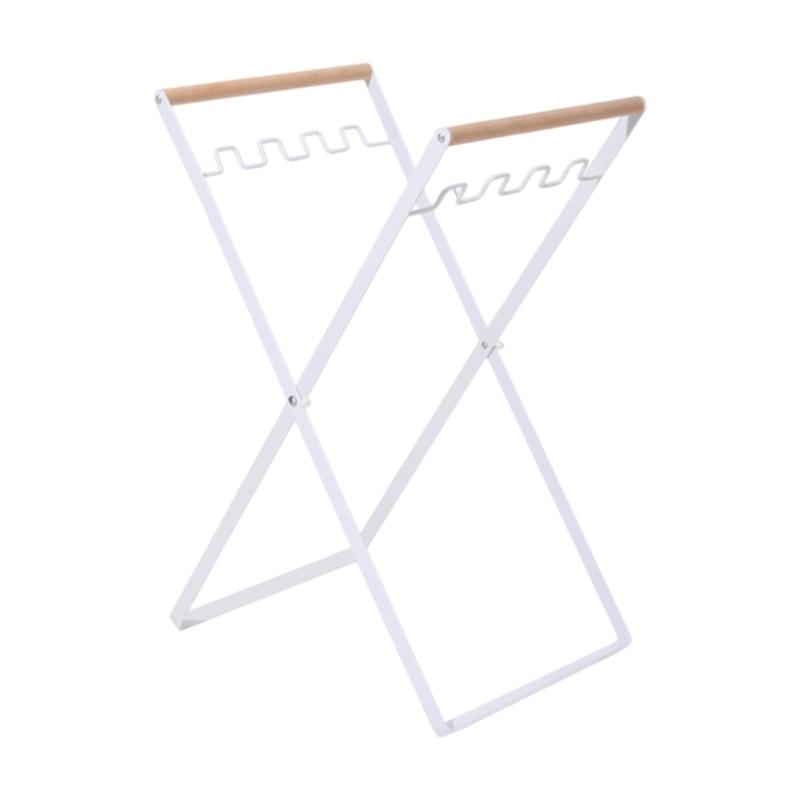 Multipurpose Outdoor Trash Bag Holder with Ergonomic Designs Garbage Bag Folding Bracket for Comfortable Carrying