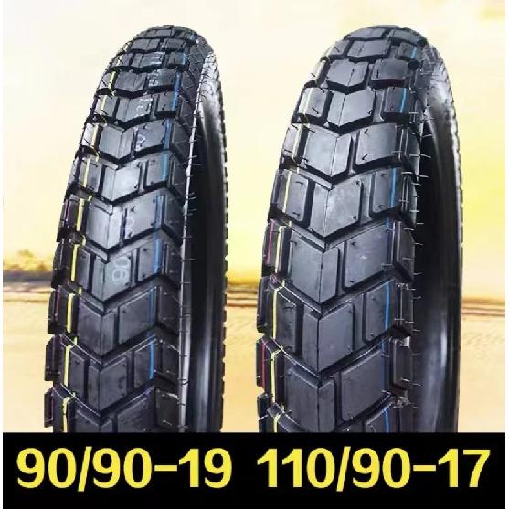 Cross Country Motorcycle Front 90/90-19 Rear 110/90-17 Backplate Anti-skid Tire 250 Inner and Outer Tires