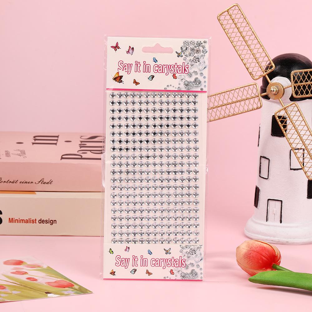 Colorful 3D Acrylic Diamond Stickers for Kids' Journals and Decorations