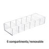 Clear Acrylic Makeup Cosmetics Organizer Storage Box Compact Jewelry and Cosmetic Storage Box for Vanity and Dresser