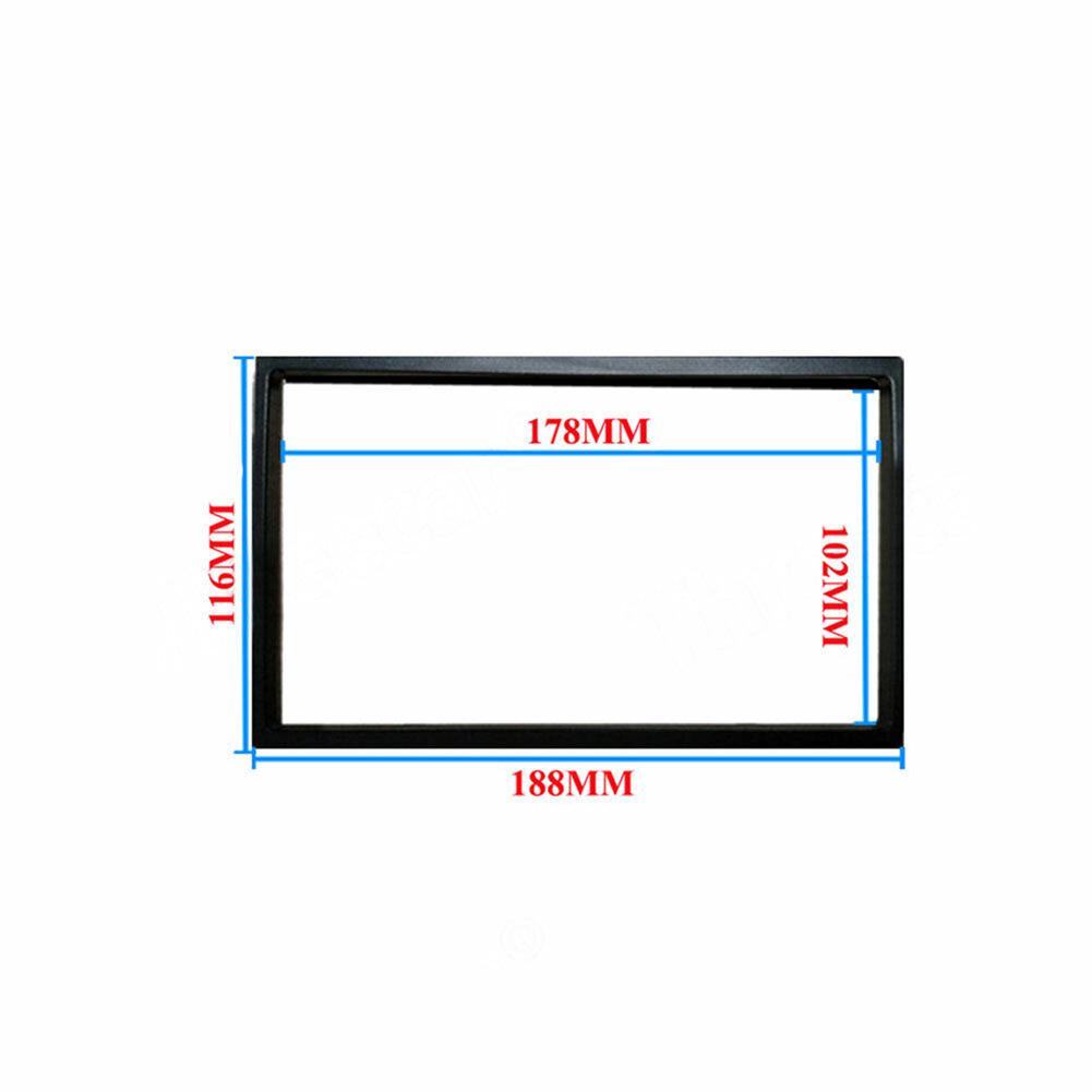 Car Accessories Surround Radio Auto Stereo Panel Radio Panel Car Stereo 1pc 2 DIN Black Dashboard New Ultra-thin