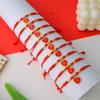 12 Constellation Handmade Braided Bracelets Fashion Lucky Red Rope Adjustable Wrist Jewelry for Women Man Birthday Gift