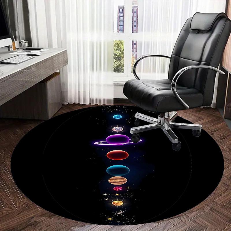 1pc Office Carpet Chair Mats Cosmic Chakra Harmony Perfect for Decorating Office Chairs, Living Rooms, Or Bedrooms.YDT149