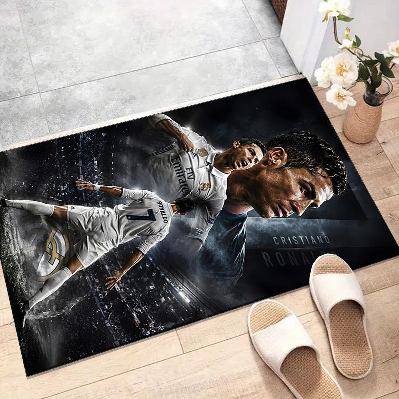 1pc Number 7 Soccer Design Printed Area Rug Carpet for Bedroom Living Room Home Decor Rugs Mat Non Slip Mat Rug for Bedside