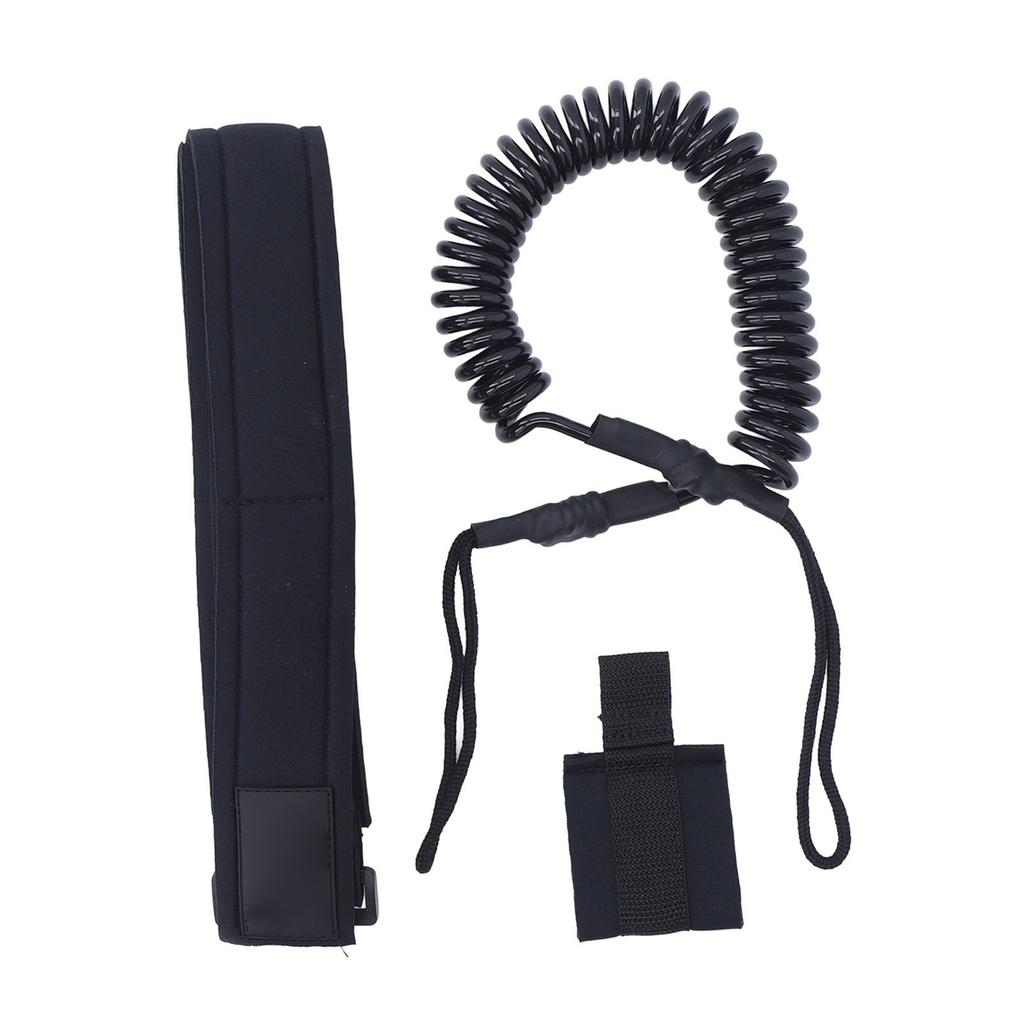 6mm Surfboard Leash Reliable High Strength TPU Coiled Spring Waist Safety Rope for Water Sport