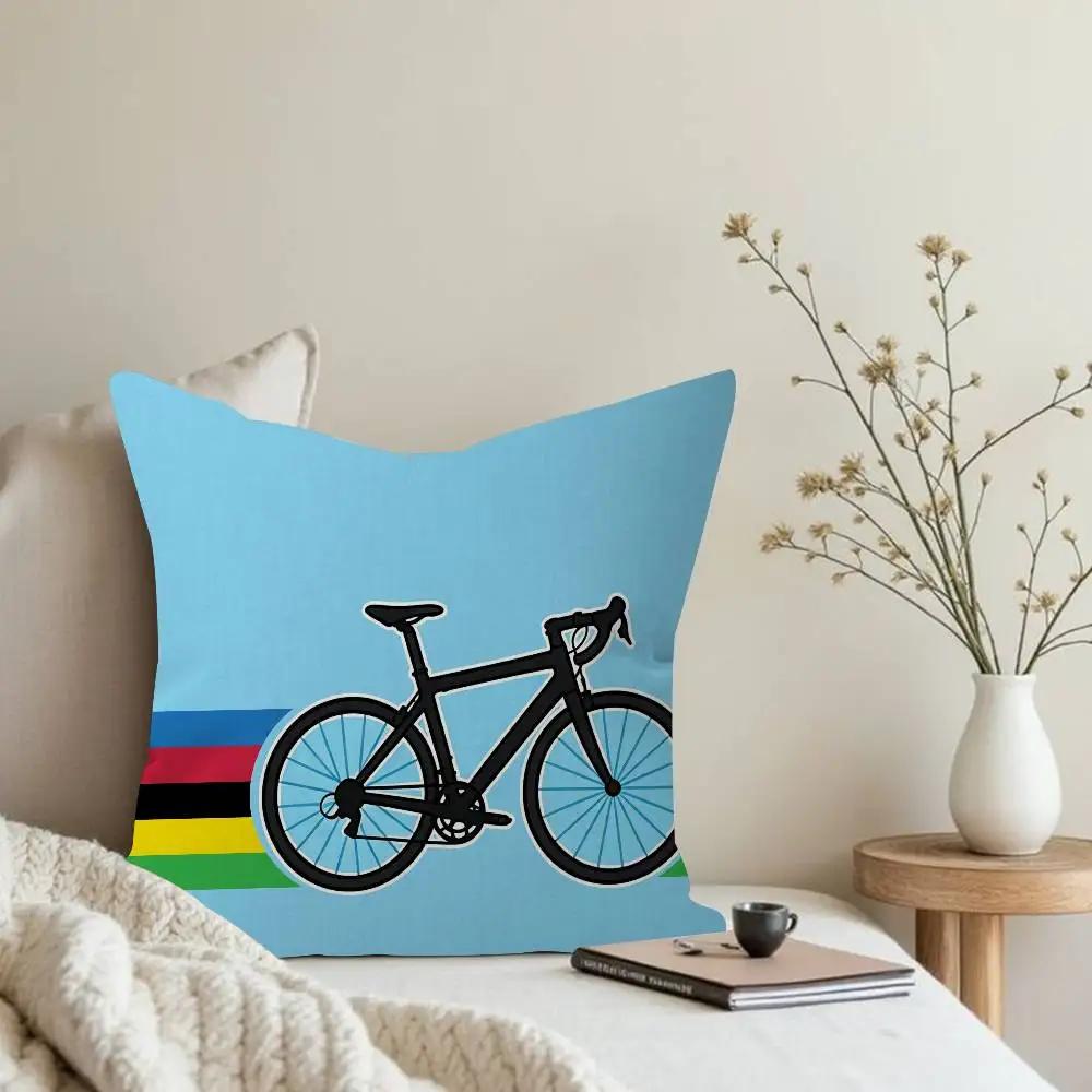 Federa per cuscino arte ciclismo mountain bike federa per cuscino divano decorazione stanza casa regalo per bambini