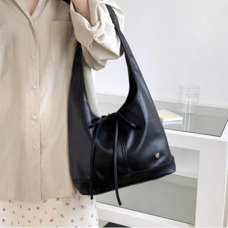 New Shoulder Bag Bow Large Capacity Tote Bag Fashionable Versatile Underarm Bag Women