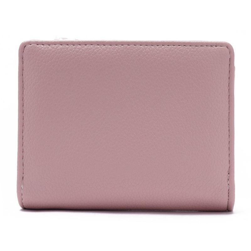 Geldbörse Damen Kurz PU Weiches Leder Süße Dame College Nische Weiblich Reißverschluss Student Null-Geldbörse