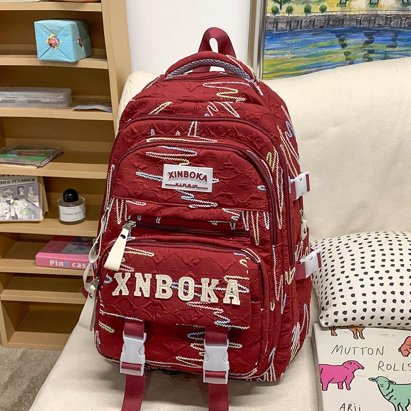 School bag for children, primary school students and girls, high-value two-piece set, large-capacity backpack, fashionable backpack bag.