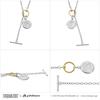 Gin No Phiten Collaboration Snoopy Coin Plate Mantel Necklace for Women Stainless Steel Gold Official [Shinjuku Kura]