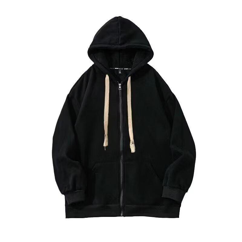 Męski Kardigan z Siatki i Kapturem - Wiosna/Jesień, Luźny Krój, Duże Rozmiary, Modny Styl Studencki, Uniwersalna Kurtka dla Pary.