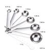 6/7/9pcs Multipurpose Food-grade Stainless Steel Measuring Spoon Coffee Powder Spice Measure Scoop Kitchen Baking Tools