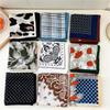 Paisley Flower Print Handkerchief Soft Cotton Linen Head Neck Scarves Hair Scarf Neckerchief Headscarves Square Scarf Headband