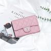 Cartera corta de cuero de lujo ligero para mujer, nueva de 2025, plegable de tres pliegues, billetera corta de piel de vaca caviar, espacio para múltiples tarjetas