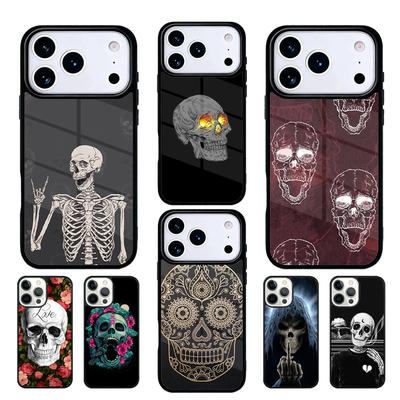 Horrible Skull Skeleton Phone Case Cover Compatible with for IPhone 17air 16e 15 14 13 12 11Pro Max 17 Air