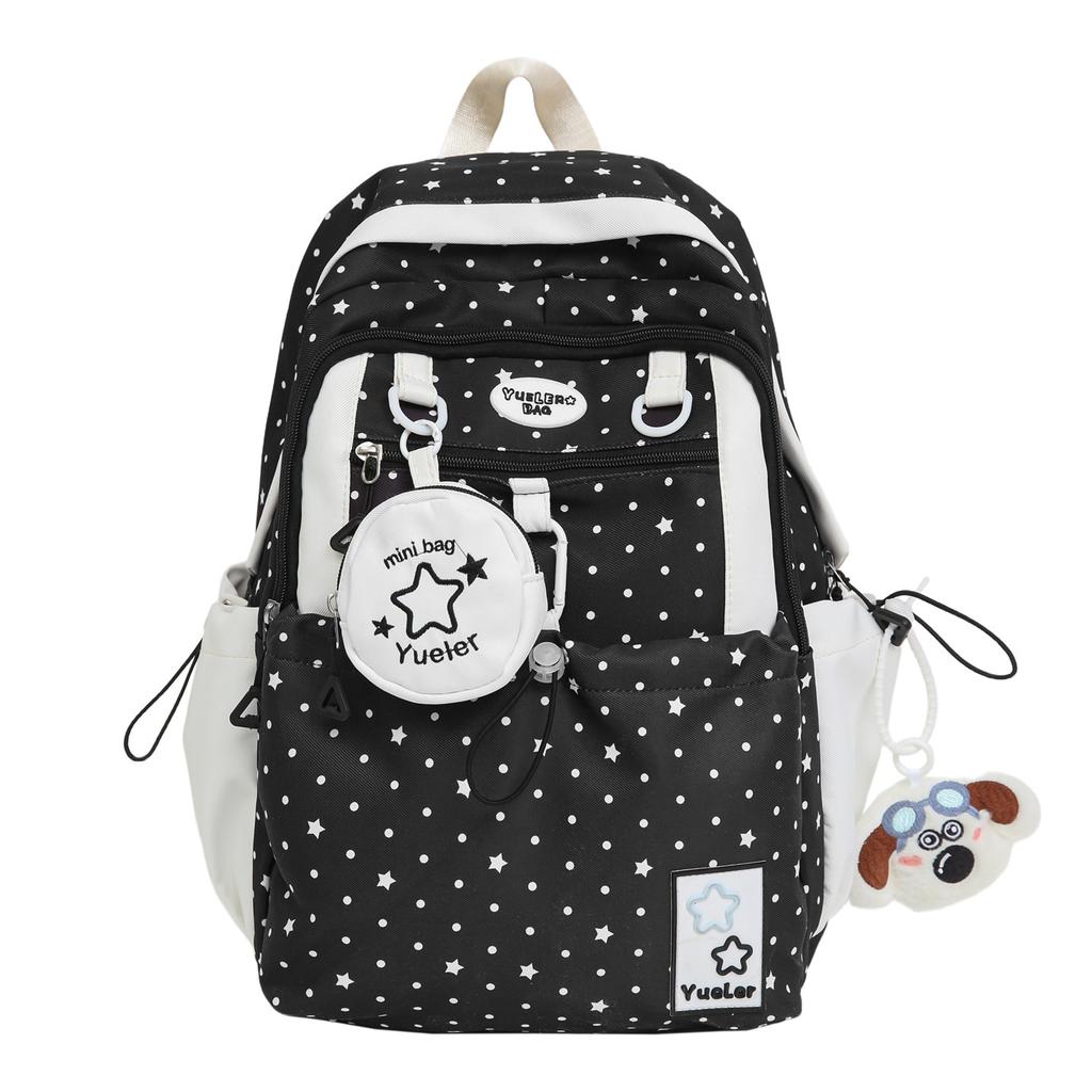 Schoolbag1011 spring new product high value small fresh little star polka dot primary and secondary school student casual backpack