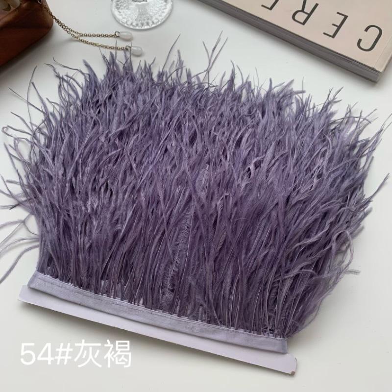 Ostrich Hair Cloth Edge 10-15Cm Clothing Accessories Diy Skirt Decoration Dress Neckline Cuffs Feathers