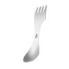 Titanium Cutlery Set for Outdoor and Knife In Lightweight and with Storage 3-in-1 Camping Spoon, Fork, One, Durable, Pouch.