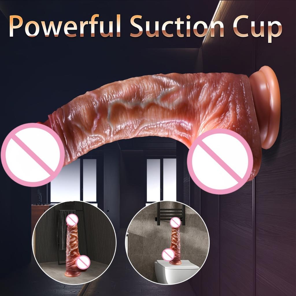 Super Realistic Dildo Big Penis Anal Plug Vagina Masturbator Fake Dick Flexible Anal Plug with Suction Cup Sex Toy for Women Men
