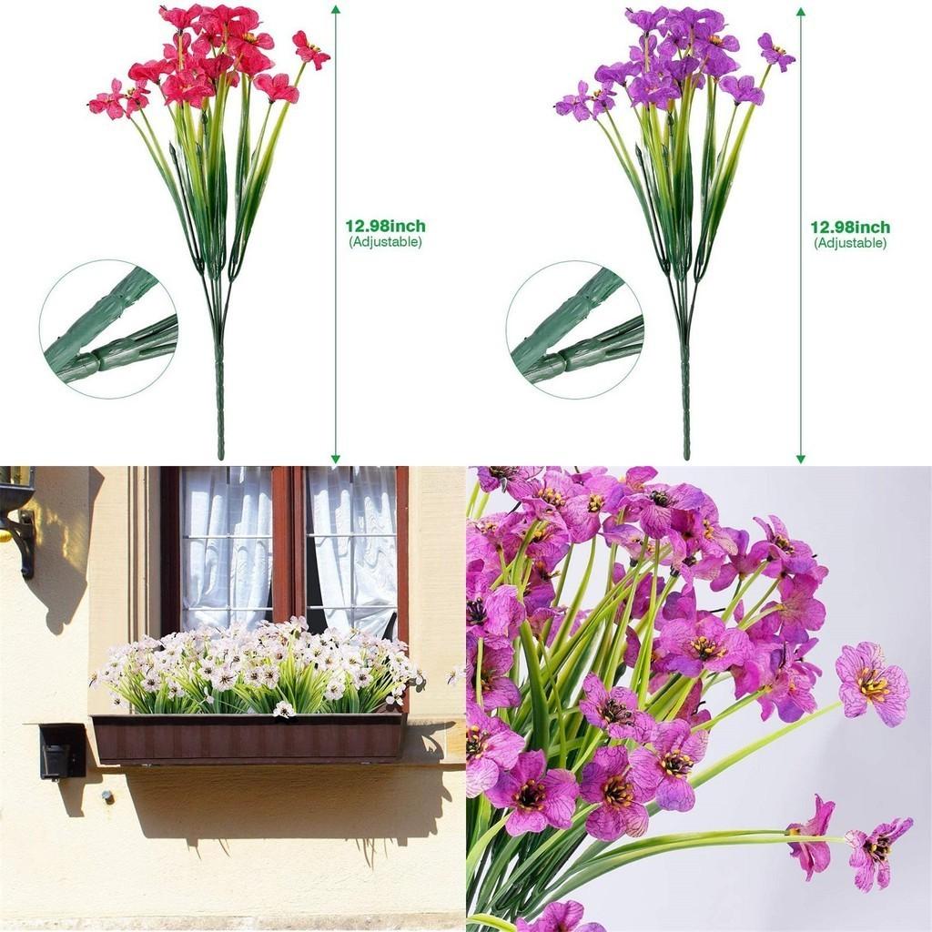 Bright And Lush Artificial Plum Blossoms Perfect Uv Resistant Outdoor Decor