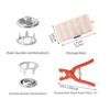High Strengths Metal Fastener Installation Set Seamlessly Hide Designs For Garments Accessories Repair