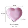 Nordic Heart Ceramic Dish Home Candy Fruit Plate Couple Heart Jewelry Plate Restaurant Seasoning Dish Tableware Kitchen Utensils