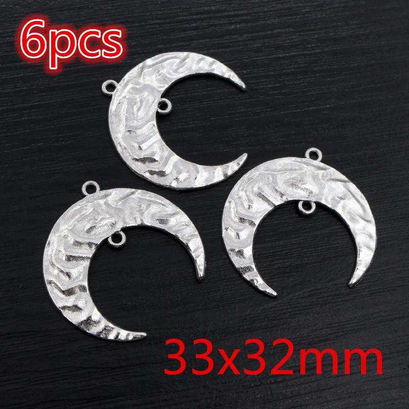 Neues Mode-Multi-Stil Antik Versilbert Bronze Mond Anhänger Metalllegierung Anhänger DIY Anhänger DIY Schmuckherstellung Zubehör