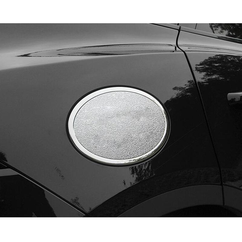 Car Gas/Fuel/Oil Tank Cover Cap Sticker Lamp Frame Trim Accessories 1PCs For Jaguar E-Pace Epace 2017 2018