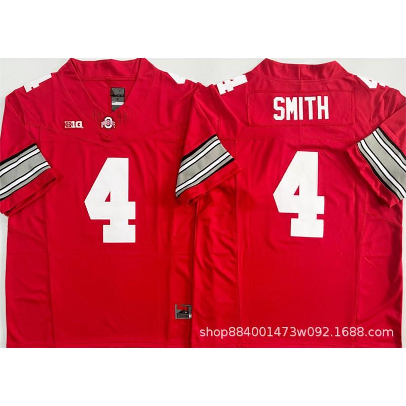 Mens Ohio State Buckeyes Rugby Jersey Training Shirt Cotton Blend Embroidered Football Uniform College Team Practice