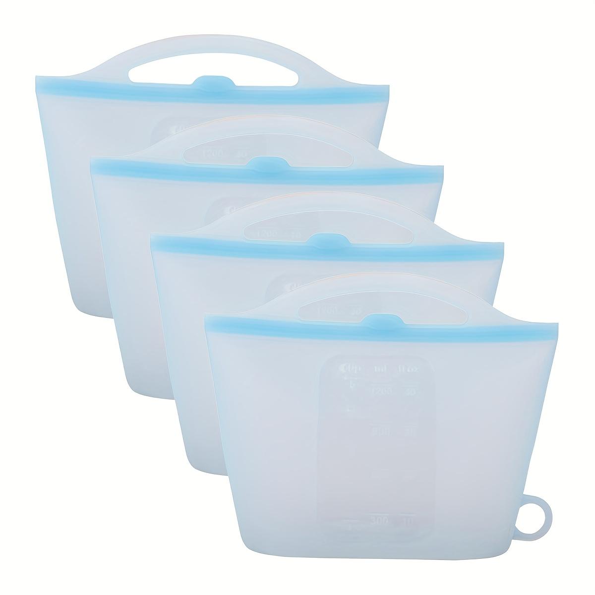 

4 шт. Герметичные силиконовые контейнеры для хранения продуктов с цветными крышками – Не содержат БФА, Можно мыть в посудомоечной машине, Идеально подходят для кухни, холодильника, путешествий и использования в офисе 4pcs