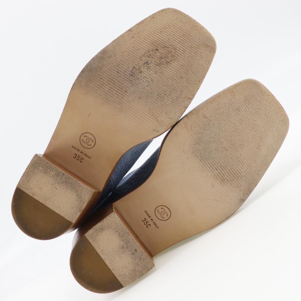 Chanel Krótkie botki botki G30181 denim Damskie Używane