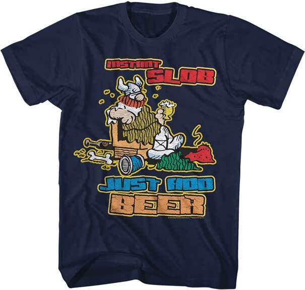 Hagar The Horrible Just Add Beer Party Animal 1970 s Comic Strip Men s T Shirt XXL