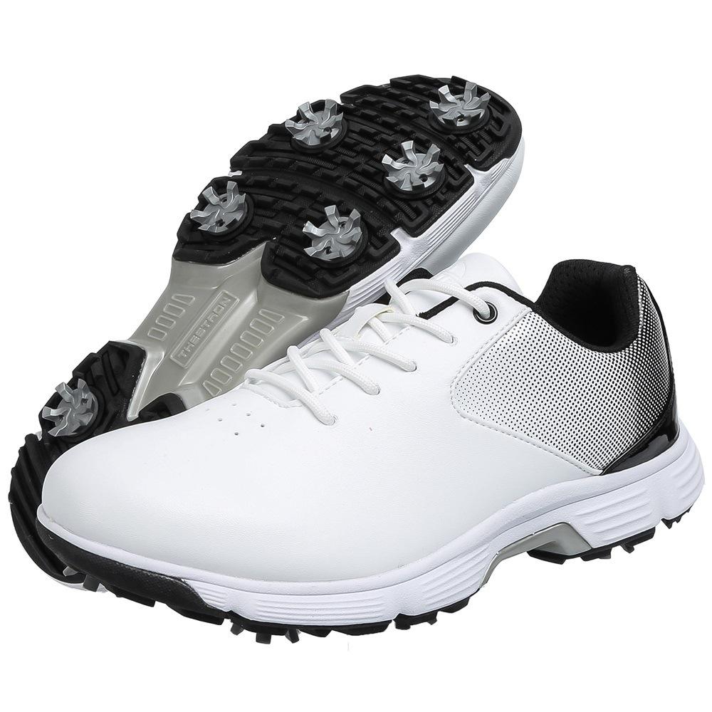 Lechuang THESTRON Waterproof Spiked Golf Shoes, Sizes 39-49 - Casual & Training Footwear