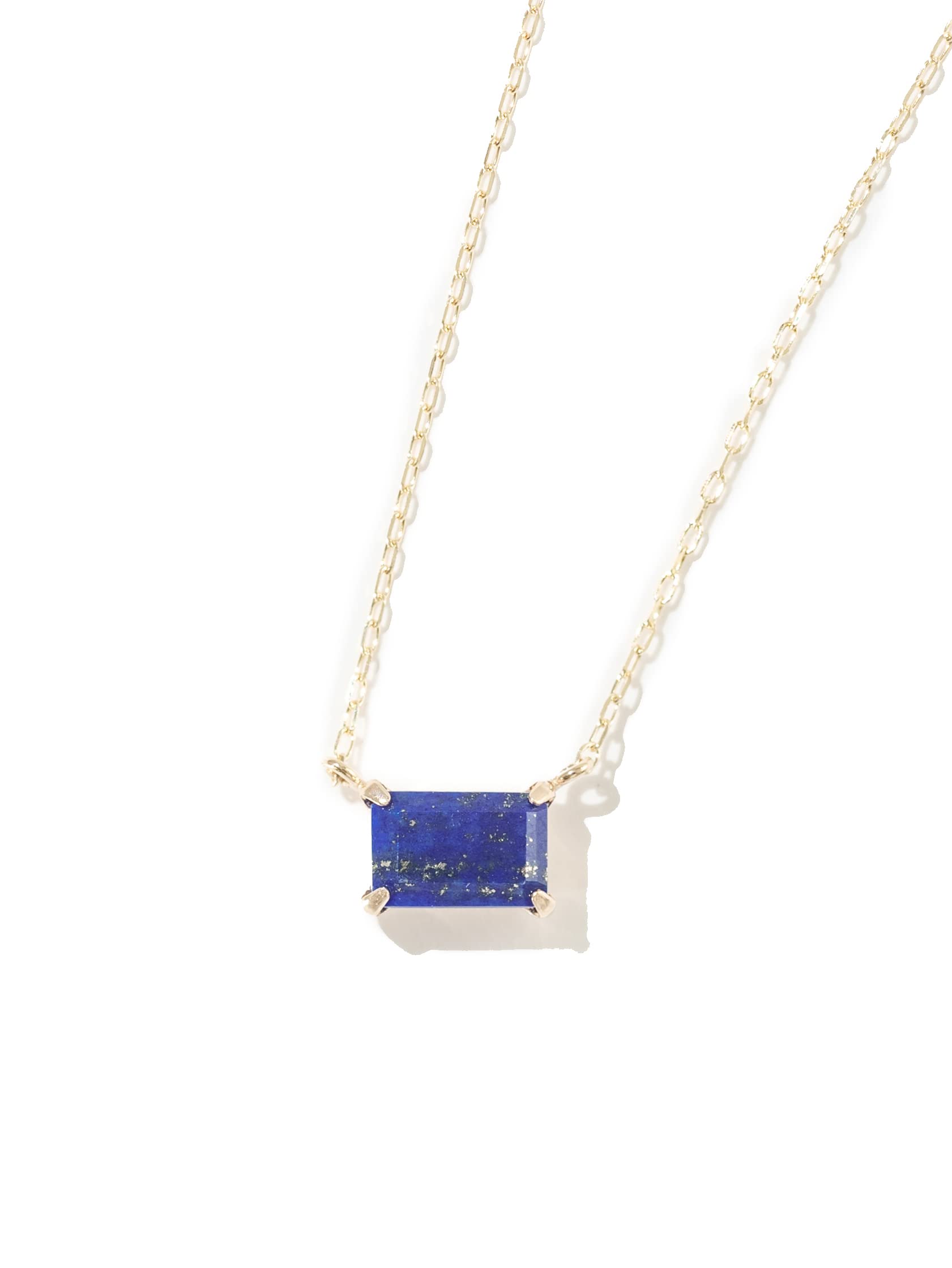 

K10 Yellow Gold Lapis Lazuli Necklace L&CO 63-8172 синий