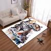 Majestic Tiger Design Carpet, Vibrant Nature Style Floor Rug Suitable for Use As an Anti-slip for Living Room Bedroom Sofas