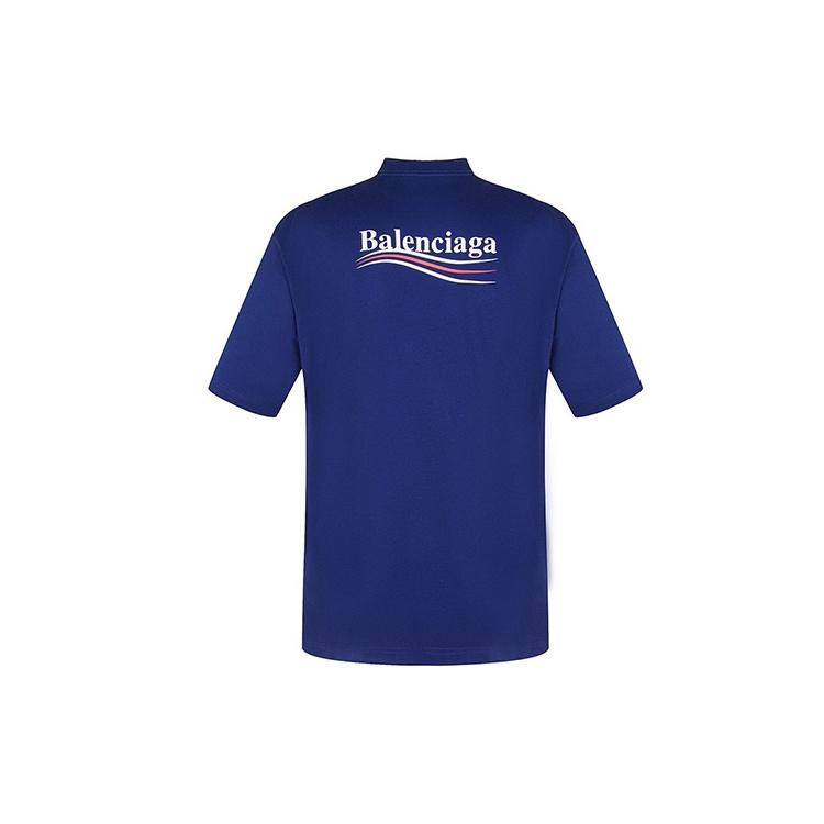Balenciaga Political Campaign T-Shirt Large Fit 'Blue' Men's 620969TIV521195