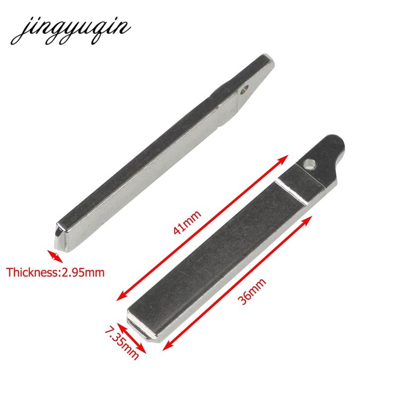 Jingyuqin 15pcs NO.72 VA2 Car Remote Key Blade For Renault Citroen Triumph Peugeot Flip Folding Key Blank Without Groove #72