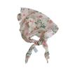 Triangle scarf scarf women's literary new floral small scarf silk scarf high-end headscarf summer women's pastoral headband tied hair