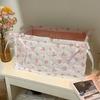 Ins Style Desktop Storage Basket, Foldable Large Capacity Organizer for Home Office Bathroom