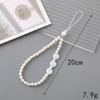 Korean Love Heart Beaded Phone Chain & Keychain Set for Women