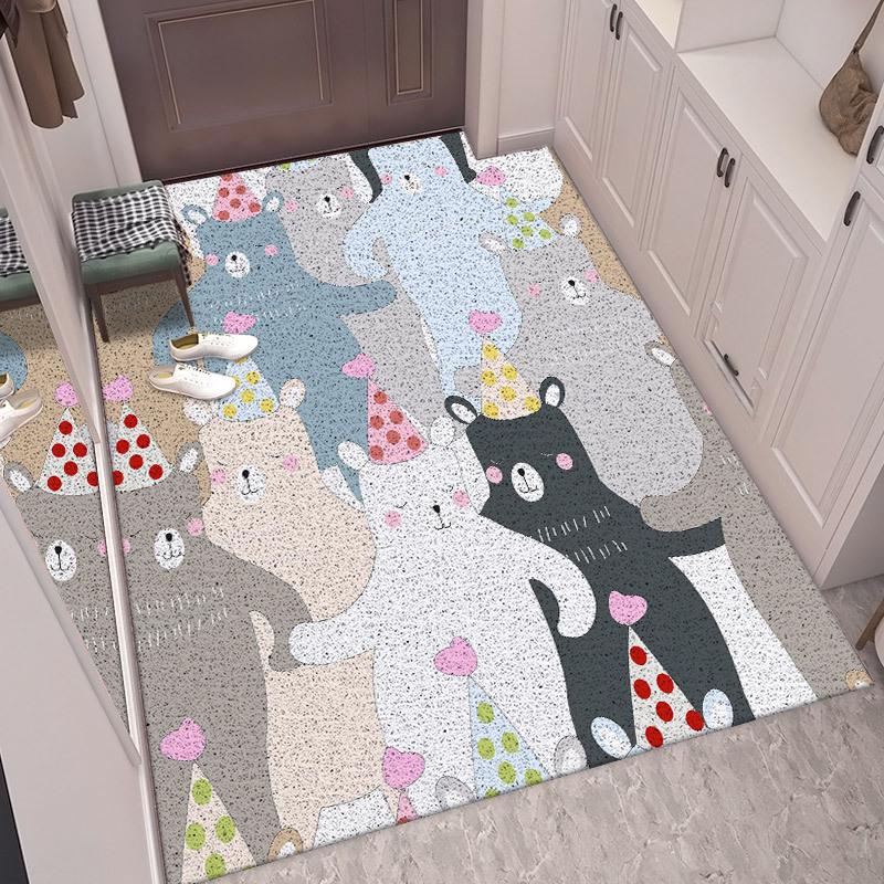Cuttable Non-Slip Cartoon Door Mat - Wear-Resistant Entrance Foot Pad