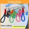 Cartoon Dinosaur Keychain Silicone Keyring For Boys Car Keys And Accessories